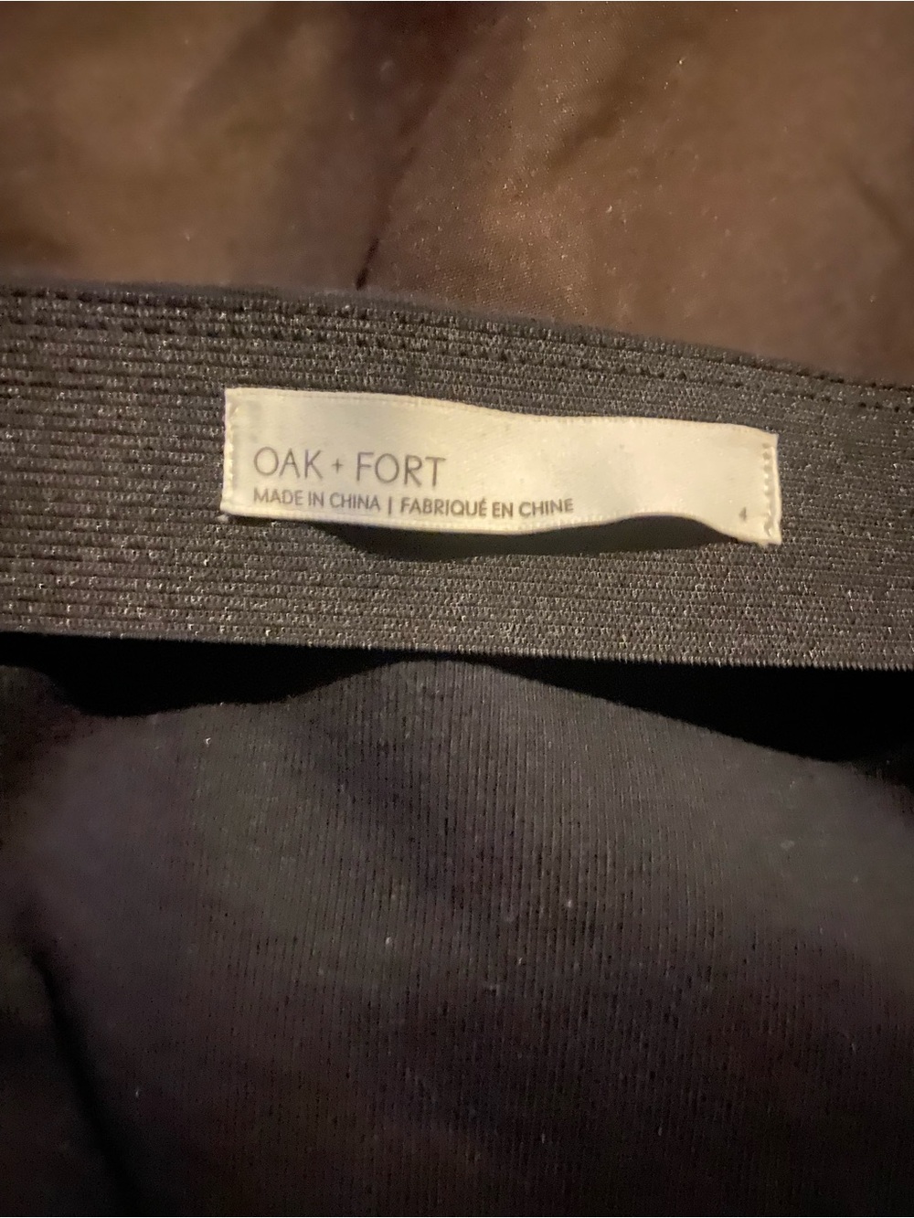OAK + FORT black mini skirt - Picture 2 of 3